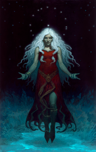 Illustration for article titled An Exclusive First Look at Brom's New Dark Fantasy Book — Featuring Krampus, the Christmas Devil!